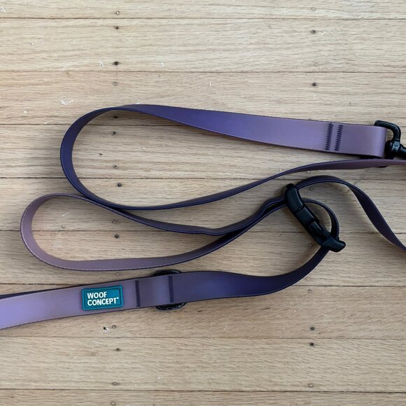Waterproof Dog Leash Size L in Purple Ombre by "Woof Concept" - Picture 6 of 9
